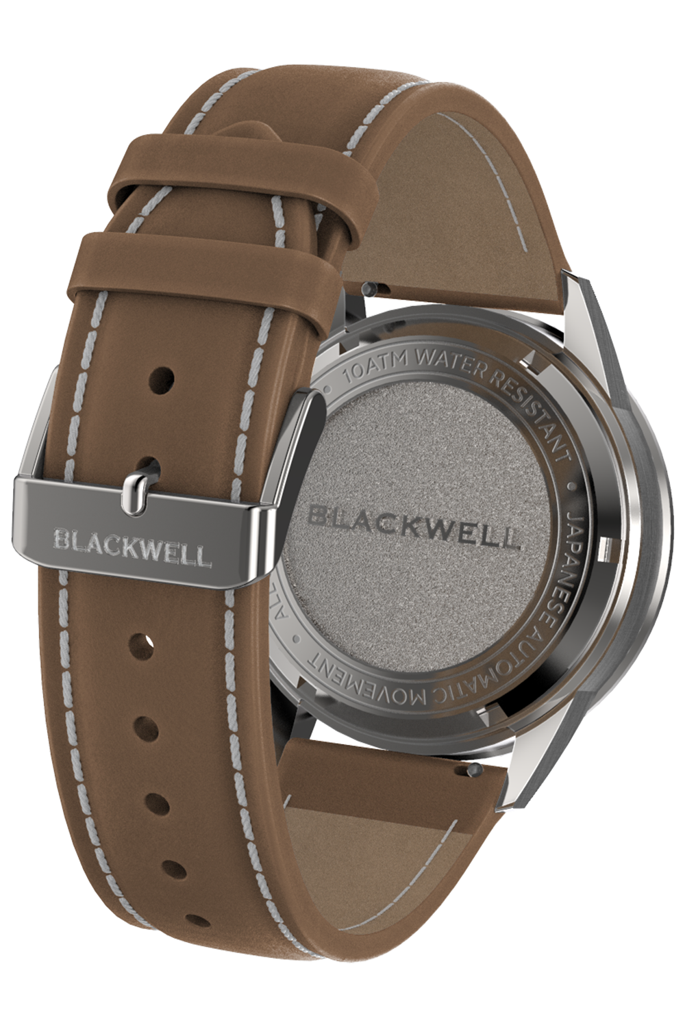 Color Touch - Matte White Dial With Stainless Steel Case And Tan Brown Suede Leather