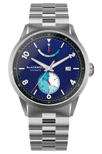 Color Touch - Dark Blue Dial With Stainless Steel Case And Stainless Steel Bracelet